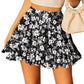Women's High Waisted Ruffles Flared Mini Skirts