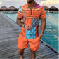 ✨ Men's Tropical Resort 2-Piece Outfit - Summer Vacation Essential ✨