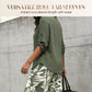 📢📢50% OFF !! ⏰Women's V-Neck Blouse & Printed Wide-Leg Pants Set