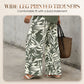 📢📢50% OFF !! ⏰Women's V-Neck Blouse & Printed Wide-Leg Pants Set