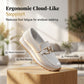 Women's Casual Mesh Loafers with Metal Buckle