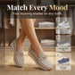 Women's Casual Mesh Loafers with Metal Buckle