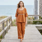 New Arrivals🔥 Women's Vintage Casual Loose-Fit Linen Two-Piece Set