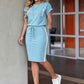 Women's T-Shirt & Drawstring Skirt 2-Piece Set