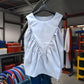 Women's Solid Color Pleated Sleeveless Top