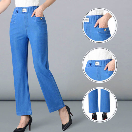 Stay Cool and Stylish with Ice Silk Denim Pants