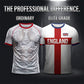 ⚽️40% OFF Unisex England Football Tee – Red Cross & Flag Graphic, Athletic Fit, Breathable for World Cup 2026 🏆⚽