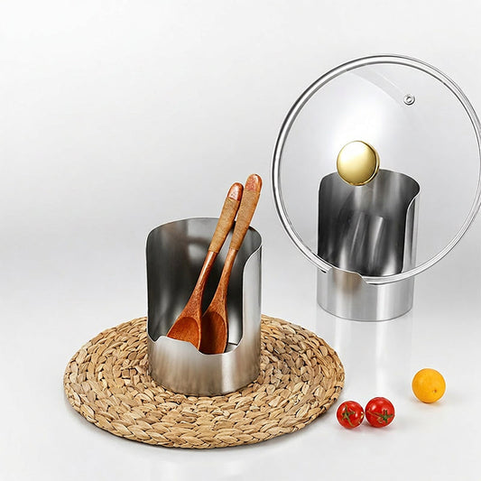 Kitchen Utensil Holder for Countertop with Space-Saving Multi-Tool Storage