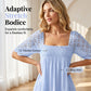 📢📢49% OFF !! ⏰ Women's Square Neck Smocked Dress