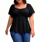 Women's Plus Sweetheart Neck Top