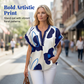 Women's Stylish Printed Short Sleeve Top