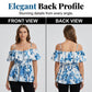 Women's Plus Size Printed Off-Shoulder Ruffle Cami Top