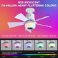🏆LAST DAY SALE ONLY￡19.99 with Adaptor!!🎁BreezGlow™ Smart E27 Ceiling Fan Light with Hi-Fi Bluetooth Speaker & Mood Lighting  Cool Breezes • Crystal-Clear Sound • 16 Million Colours💡🌬️🎵