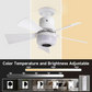🏆LAST DAY SALE ONLY￡19.99 with Adaptor!!🎁BreezGlow™ Smart E27 Ceiling Fan Light with Hi-Fi Bluetooth Speaker & Mood Lighting  Cool Breezes • Crystal-Clear Sound • 16 Million Colours💡🌬️🎵