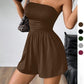 Stylish Strapless Bodycon Jumpsuit