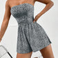 Stylish Strapless Bodycon Jumpsuit