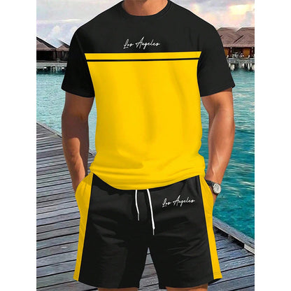 Stylish Activewear Men's Two-Piece Set