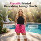 Women's Checkered Drawstring Casual Shorts