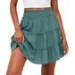 ⏰Limited Hot Sales - Just ￡13.99🔥55K+ SOLD!✨Women’s Elastic High Waist Tiered Ruffle Skort