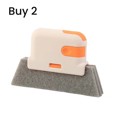 📢Buy 1 Get Free 1 !! ⏰ 🧹3-in-1 Window Track Cleaning Tool with Scrubbing Pad