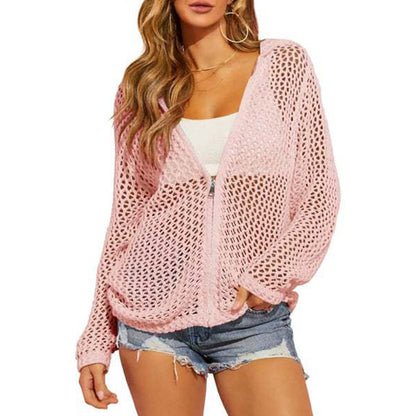 🌸☀️Airy Zip Knit Cardigan