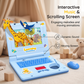 🏆Surprise Price: Only £10.99!!!🔥 Interactive Simulation Toy Laptop – Pretend Play Computer with A-Z Keyboard & 1-10 Number Keys💻, 55+ Songs Lights Sounds🎶, 5 Learning Modes 🔤(ABC/Numbers/Music/Games/Messages), Foldable with Handle🎤