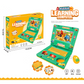 🏆Surprise Price: Only £10.99!!!🔥 Interactive Simulation Toy Laptop – Pretend Play Computer with A-Z Keyboard & 1-10 Number Keys💻, 55+ Songs Lights Sounds🎶, 5 Learning Modes 🔤(ABC/Numbers/Music/Games/Messages), Foldable with Handle🎤