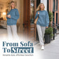 🎁2026 New Arrivals 50% OFF💥Women's Casual Oversized Crewneck Sweatshirt 👕 Cosy, Roomie & Made for Laid-Back Days ✨