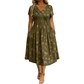 ⏳LAST DAY SALE ONLY￡15.99!!🌿Women's V-Neck Floral Print Dress with Twist Waist