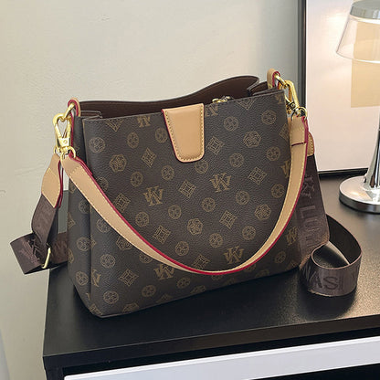 🎉 2026 Sale — Over 31,000 Sold! 💞 Vintage Monogram Bucket Bag – Stylish & Spacious – Fits Tablets, Umbrellas & Daily Essentials! ✨