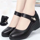 👡Must-have for moms - Non-slip wedge soft leather shoes
