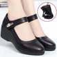 👡Must-have for moms - Non-slip wedge soft leather shoes