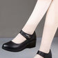 👡Must-have for moms - Non-slip wedge soft leather shoes