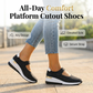 Women's Breathable Cutout Platform Shoes