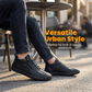 Casual High-Top Walking Shoes with Side Zipper