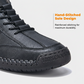 Casual High-Top Walking Shoes with Side Zipper