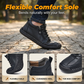 Casual High-Top Walking Shoes with Side Zipper