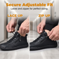 Casual High-Top Walking Shoes with Side Zipper