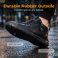 Casual High-Top Walking Shoes with Side Zipper