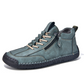Casual High-Top Walking Shoes with Side Zipper