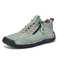 Casual High-Top Walking Shoes with Side Zipper