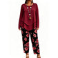 Women's Casual Top & Pants Two Piece Set