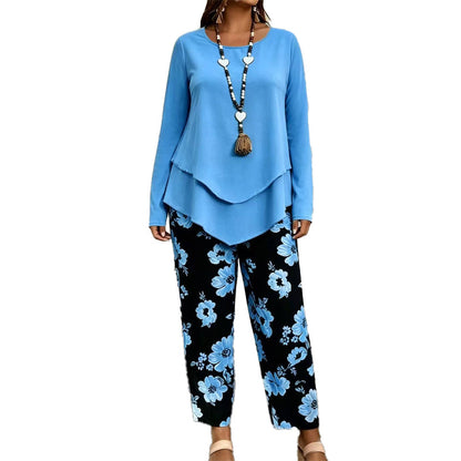 Women's Casual Top & Pants Two Piece Set