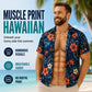 Men Hawaiian Shirt Tropical Floral Print Short Sleeve Casual Beach Button Down Shirt