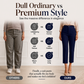 Women's High Waisted Cropped Suit Pants