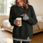 Women's Loose Faux Two-Piece Sweatshirt 