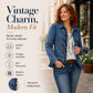 ✨🔥Women's Double Breasted Ruffle Denim Jacket