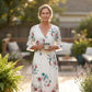 Women's Casual V-Neck Floral Maxi Dress