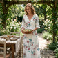 Women's Casual V-Neck Floral Maxi Dress