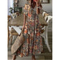 Women's Casual V-Neck Floral Maxi Dress